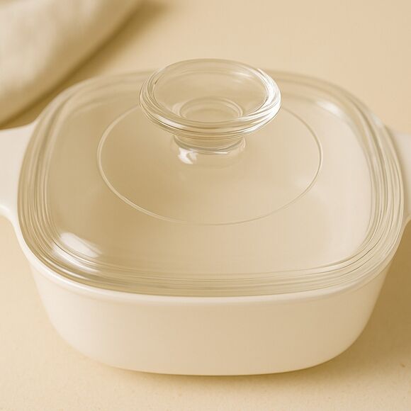 Corning Ware | Square Casserole Dish with Glass Lid & Metal Trivet Size 4C | EUC - Picture 7 of 8